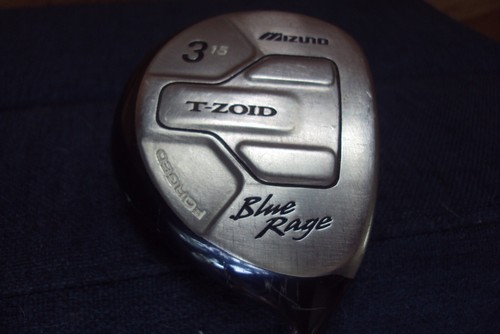 Mizuno T-Zoid Blue Rage 3 wood 15 deg Dynamic Gold S300s stiff steel 42.5" - Picture 1 of 4