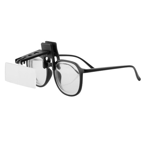 Hands Free Magnifying Glass Folding Clip on Glasses Surgical Reading - Picture 5 of 12