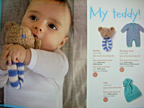 Schachenmayr Knitting Pattern Mag 001 - BABY MOMENTS - 0-24Mth in VGC in English - Picture 8 of 8