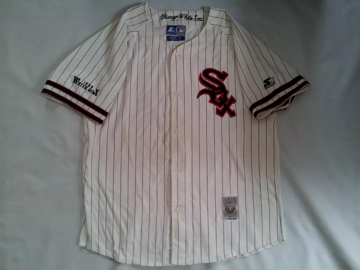 VTG STARTER COOPERSTOWN COLLECTION 1959 CHICAGO WHITE SOX BASEBALL JERSEY  SIZEXL