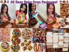 28 Ct. Easy Bake Oven Mixes Pack - 10 Cakes, 10 Cookies, Brownies, Muffins, 3 Ic