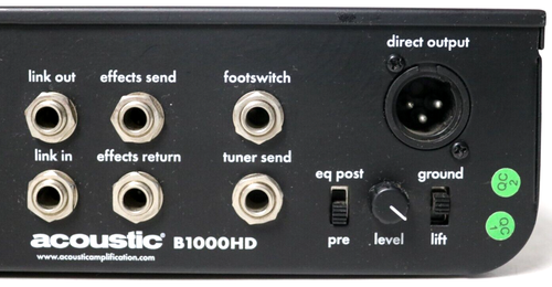 Testina basso acustica B1000HD 1000 watt serie classe D - testata, spedizione gratuita! - Foto 7 di 11