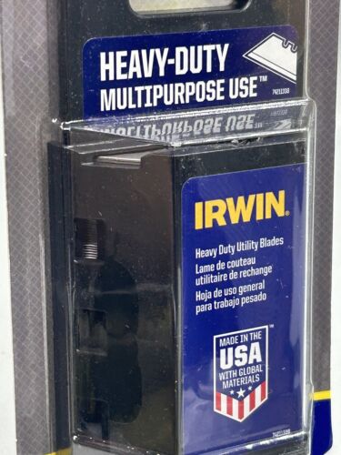 200-Pack Irwin Heavy Duty Utility Knife Multipurpose Use Razor Blades IWHT11921L - Picture 9 of 10