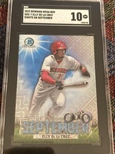 ELLY DE LA CRUZ RC 2023 Bowman Mega Box Chrome Sights On September Mojo SGC 10
