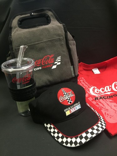 RARE NASCAR Coca-Cola Racing Family Gear: Cooler, Cup, Cap, T-Shirt - Bild 9 von 9
