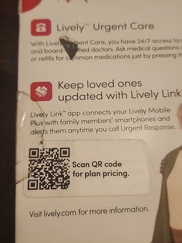 Lively Mobile+ Call Response Medical Alert New - 第 5/6 張圖片