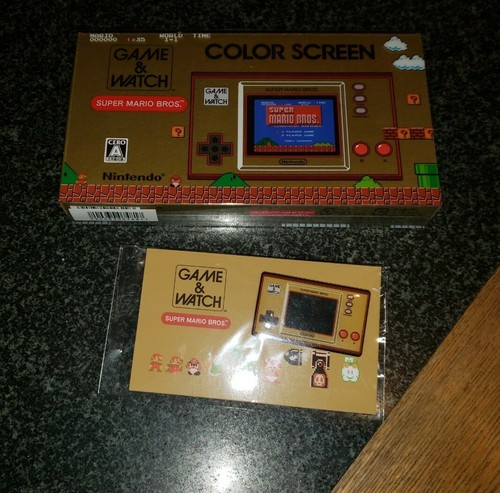 Nintendo 35th Anniversary Game & Watch Super Mario Bros. + PIN EDIZIONE JAPAN NUOVO - Foto 3 di 4