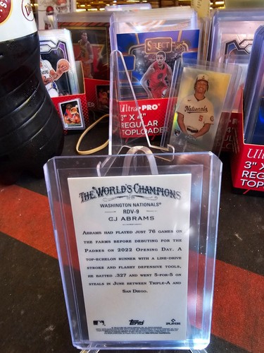 2022 Topps Allen & Ginter Chrome CJ Abrams RC #RDV-9 Variation Mini - Two copies - Picture 3 of 5