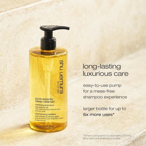 Shu Uemura Pure Serenity Clarifying Shampoo 13.4oz - Removes Dirt and Products - Picture 6 of 7