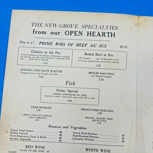 Vintage Les Brainard's Broiler Lounge The New Groove Restaurant Menu Seattle WA - Picture 6 of 9