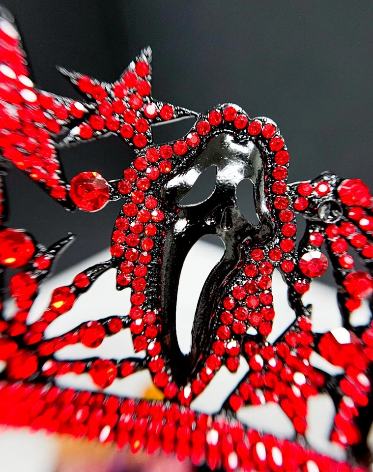 Scream the Movie, Scream Crown, фильм ужасов, черная корона на Хэллоуин, красный кристалл - Изображение 2 из 4