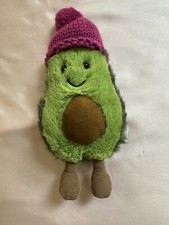 6  Avocado Jellycat COZI FUSCHIA Amuseables  Plush with Knit Hat London