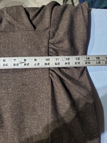 Connected Apparel Women's Shimmering Brown Ruched Dress Size 6 - Picture 6 of 7