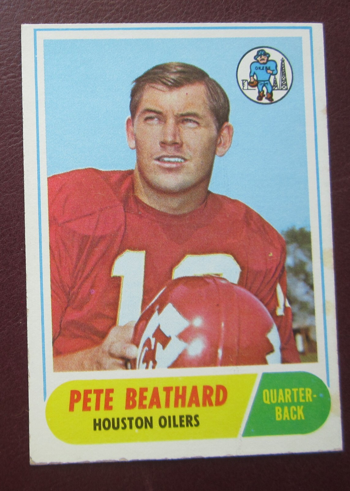 1968 Topps Pete Beathard (Houston Oilers) #198 NRMT