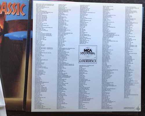 Jurassic Park Laserdisc Gatefold 2 discs + insert Spielberg Dinosaur LD 1993 - 第 7/8 張圖片