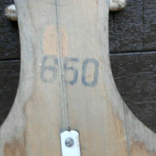 Vtg Child's Blue Wooden Scooter Chicken Design MC Modern Retro Toy Art - Picture 9 of 11