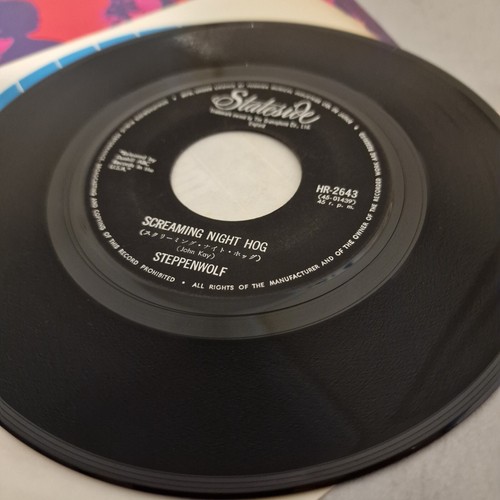Steppenwolf - Screaming Night Hog / Spiritual Fantasy Japan 7" 1970 HR-2643 1970 - Picture 4 of 5