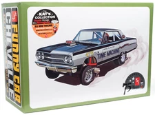 AMT "Time Machine" 1965 Chevy Chevelle AWB 1:25 Scale Plastic Model Car Kit 1302