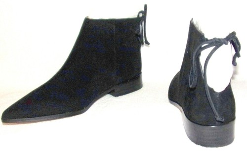 NIB Splendid Niva Black Suede Botines 8 M - Imagen 2 de 3