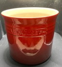 Le Creuset 2.3 L / 2.75 QT Red Crock Utensil Holder 6" H x 6.5" W