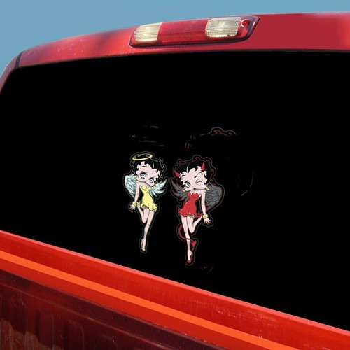 Chroma Graphics 025057 Betty Boop Devil / Angel Stick Onz Decal 6" X 8" - 第 2/3 張圖片