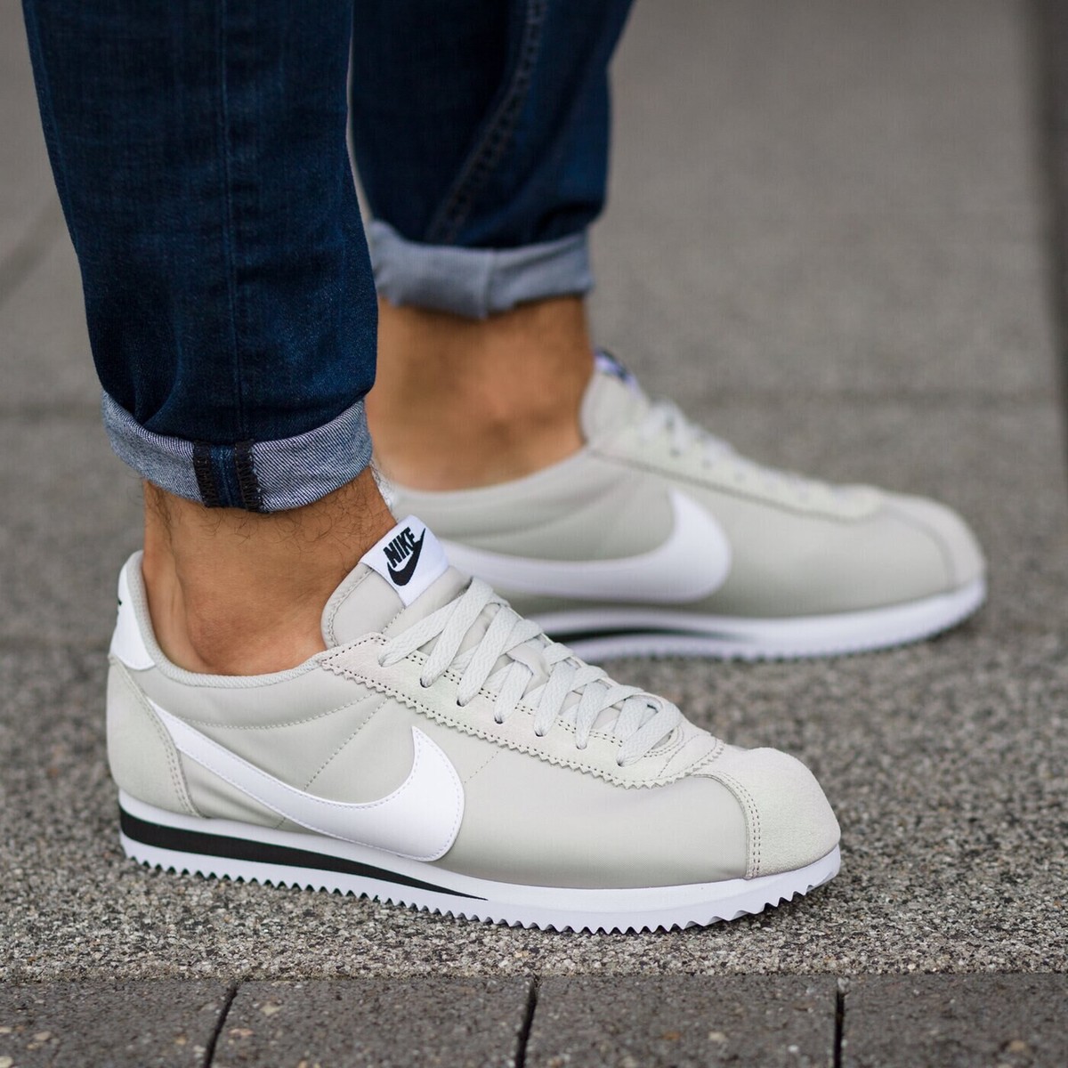 NIKE CLASSIC CORTEZ NYLON　グレー×ホワイト　27cm Nike Classic Cortez Nylon Wolf Grey for Sale - Authenticity