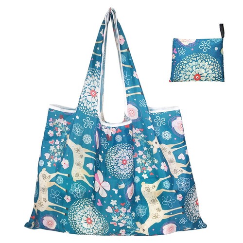 Bolso de compras grande plegable reutilizable para damas Bolso de mano ecológico Bolso plegable Reino Unido - Imagen 14 de 21