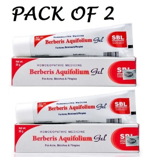 2 X SBL Berberis Aquifolium Gel (25g) Dry Skin,Acne, Pimples, Skin Darkening - Picture 3 of 3