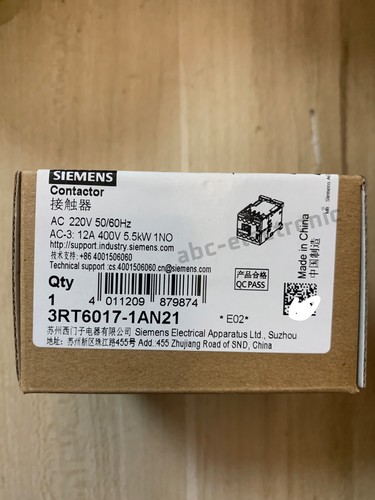 1PCS NEW contactor 3RT6017-1AN21 SIEMENS - Picture 2 of 5