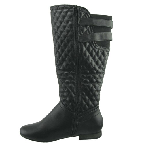 Truffle Gt20 Kunstleder Stiefel halbhoch rautengepolstert Stiefel vegan Damen - Bild 3 von 6