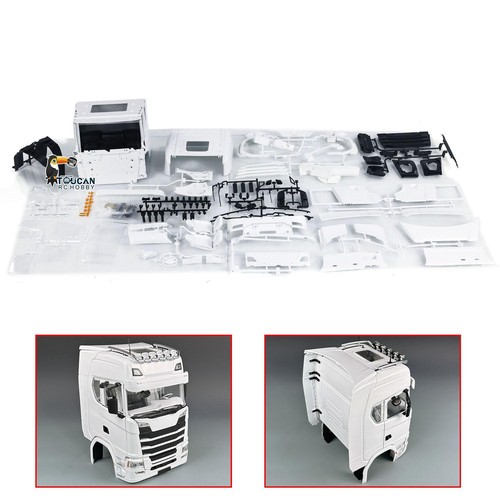 DIY 770S Plastic Cabin Unpainted Kits for 1/14 RC Tractor Truck Dumper Car Part - Picture 1 of 6