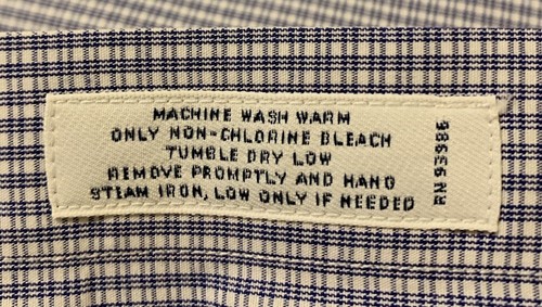 Brooks Brothers Shirt Men’s Blue White Checks 17-34 Regent Original Polo Shirt - Picture 5 of 9