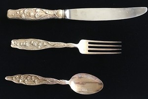 Lily of the Valley by Whiting Sterling Silver Punch Ladle Twist 13 3//4/" Custom
