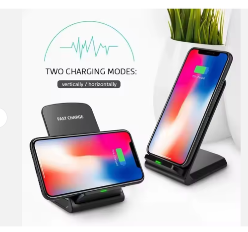 Wireless Fast Charger Charging Stand Dock Phone Charge Holder For All Phones!
