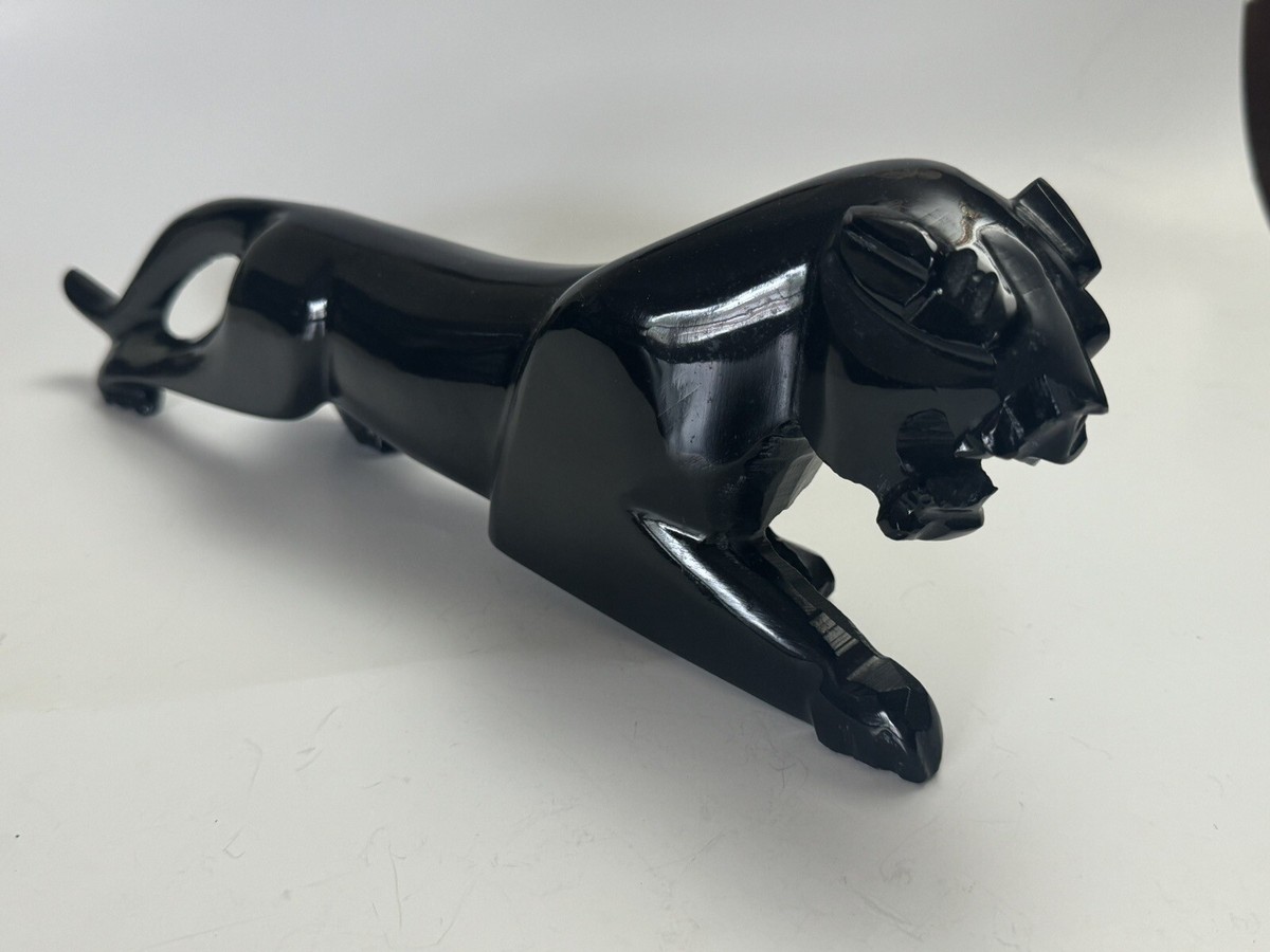 ALLIGATOR 特注品 STANDING 165 BLACK PANTHER Panther Sculpture Black Animal Figurine Black Width 31cm - Etsy
