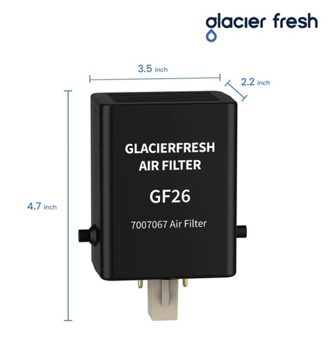 GLACIER FRESH 7007067 Air Purification Cartridge Air Filter Sub-zero Purifier - Picture 7 of 12