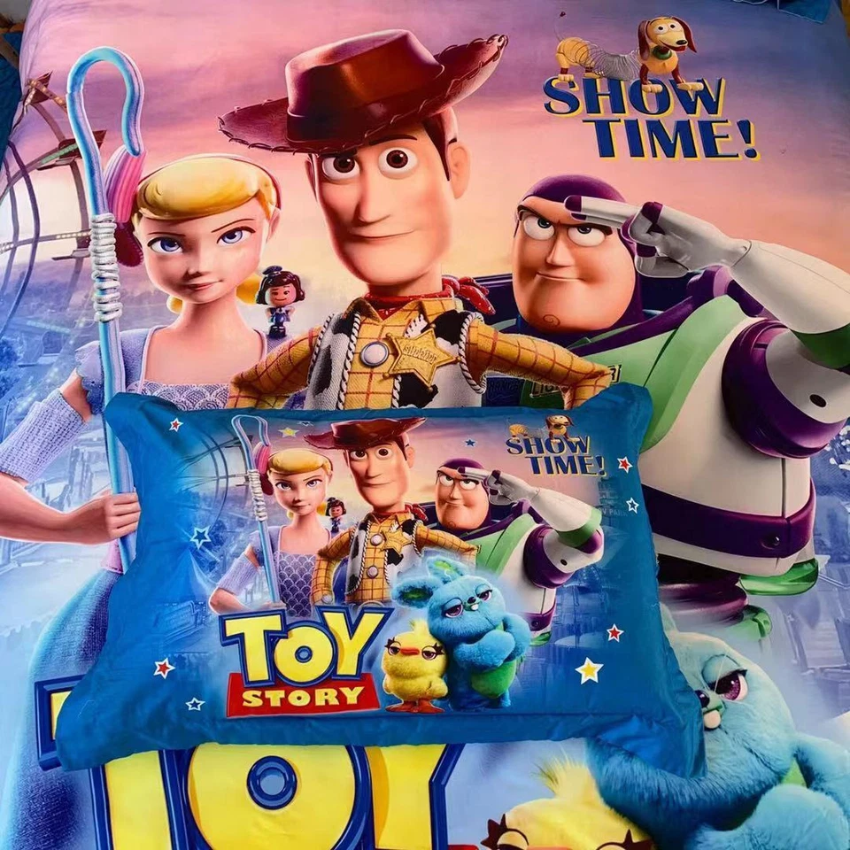 Juego de sábanas con funda de edredón 100 % algodón Toy Story Woody Jesse S KS D/Queen Foto 3 de 4