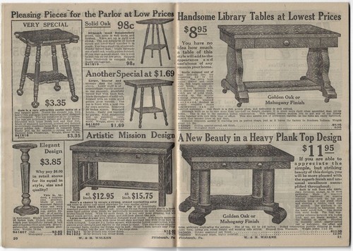 1918 W. & H. WALKER Pittsburgh PA Home Furniture Catalog Mission Style - Picture 4 of 6