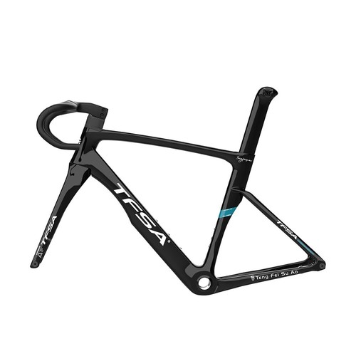 Carbon Broken Wind Road Bike Frameset 700C Fully Hidden Cable Aero Bicycle Frame - Picture 1 of 22