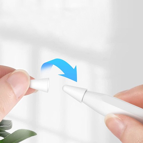 For Apple Pencil 1/2 Smooth Tips Tip Cover Case Nib Protector 8Pcs - Picture 10 of 11