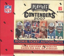 2007 PLAYOFF CONTENDERS FOOTBALL HOBBY BOX BLOWOUT CARDS