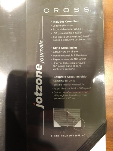 "Diario Cross Jotzone con pluma, blanco mediano, 6"" x 8,5" - Imagen 5 de 10