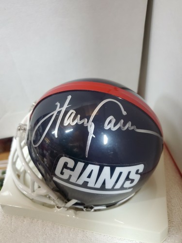 HARRY CARSON NEW YORK GIANTS SIGNED MINI HELMET W/COA - Picture 3 of 7