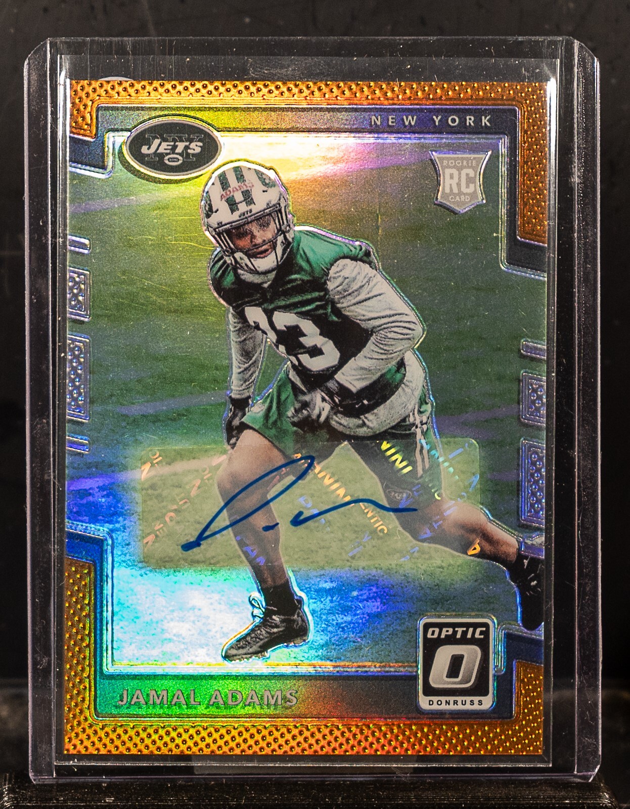 Jamal Adams 2017 Panini Donruss Optic Bronze Prizm RC Rookie Auto 126 Jets (a)