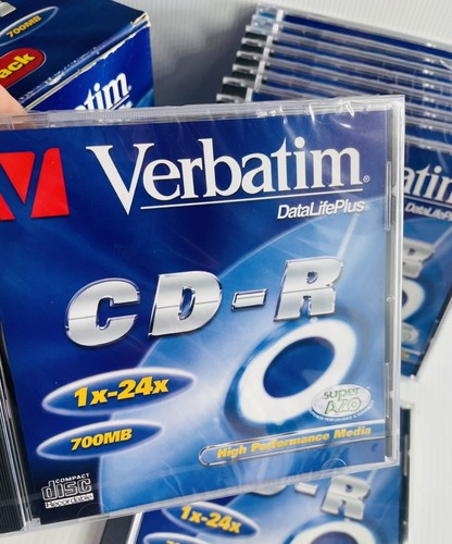 Verbatim CD-R Printable 1x 24x Blank Media And Memory Optical 700mb X 10 Box. - Picture 6 of 9