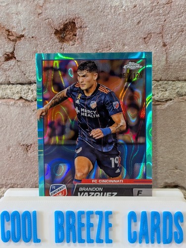 2023 Topps MLS Chrome Brandon Vazquez Aqua Lava /125