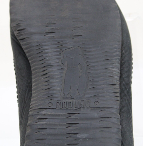 Zodiac SOLO SCARPA SINISTRA nera uomo 12 pull on pelle morbida usura sulla suola - Foto 5 di 5