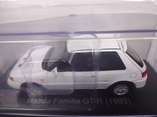 Mazda Familia GTR 1993 White 1/43 Scale Box Mini Car Display Diecast Vol 248 - Picture 2 of 7