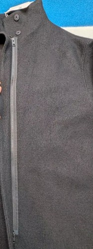 NWT COS Wool Overcoat Jacket Oversized Zip Designer 285$ Black Women's Small - Picture 5 of 10