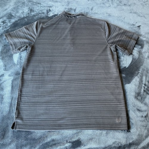 Fila Sport Men’s Short Sleeve Gray/Black Striped Golf Polo Shirt Large - Picture 9 of 10